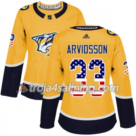 Nashville Predators tröja Viktor Arvidsson 33 Adidas 2017-2018 Guld USA Flag Fashion Authentic - Dame NHL Tröjor Nashville Predators tröja Viktor Arvidsson 33 Adidas 2017-2018 Guld USA Flag Fashion Authentic - Dame NHL Tröjor
